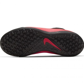 Nike Phantom Vsn 2 Academy Df Tf Jr CD4078 606 chaussures de football rouge oranges et rouges 7