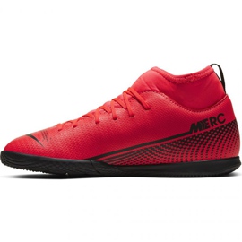 Chaussures d'intérieur Nike Mercurial Superfly 7 Club Ic Jr AT8153-606 multicolore oranges et rouges 2
