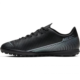 Nike Mercurial Vapor 13 Club Tf Jr AT8177-010 chaussures de football noir noir 1