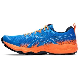 Asics Fujitrabuco Lyte M 1011A700-400 chaussures de course bleu orange 1