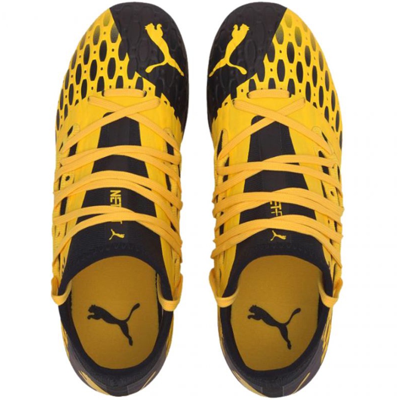 Chaussures de foot Puma Future 5.3 Netfit Fg Ag Jr 105806 03 jaune 2