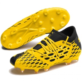 Chaussures de foot Puma Future 5.3 Netfit Fg Ag Jr 105806 03 jaune 3