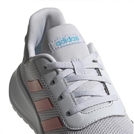 Chaussures Adidas Tensaur Run Jr EG4132 rose gris 1
