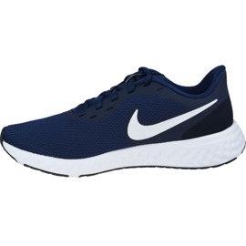 Nike Révolution 5 M BQ3204-400 blanche bleu marin 1 Nike Révolution 5 M BQ3204-400 blanche bleu marin 1