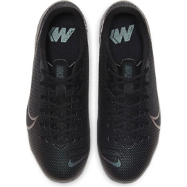 Chaussures de football Nike Mercurial Vapor 13 Academy FG / MG Jr AT8123 010 gris noir 1
