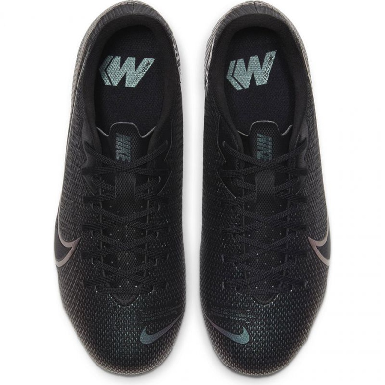 Chaussures de football Nike Mercurial Vapor 13 Academy FG / MG Jr AT8123 010 gris noir 1