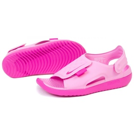 Sandales Nike Sundray Adjust 5 Jr AJ9076-601 le noir rose 1