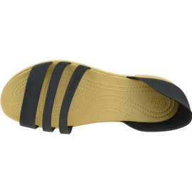 Crocs Tulum Plat Ouvert W 206109-00W le noir 2