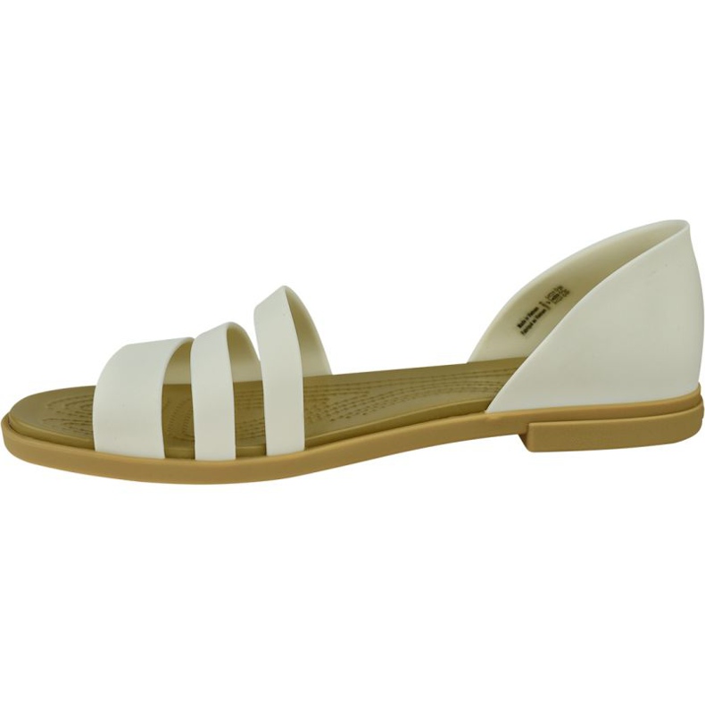 Crocs Tulum Open Flat W 206109-1CQ blanc 1