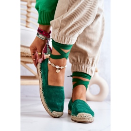 FB1 Espadrilles en Daim Vert Foncé Ismanne 2
