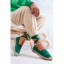 FB1 Espadrilles en Daim Vert Foncé Ismanne 4