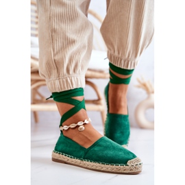 FB1 Espadrilles en Daim Vert Foncé Ismanne 5