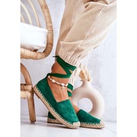FB1 Espadrilles en Daim Vert Foncé Ismanne 6