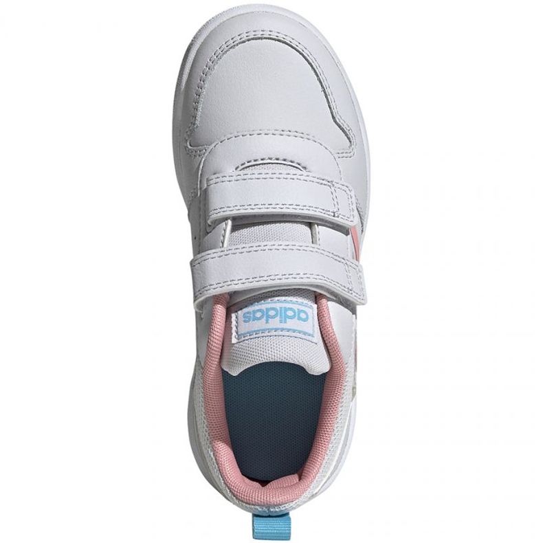 Chaussures Adidas Tensaur C Jr EG4091 blanche bleu 1