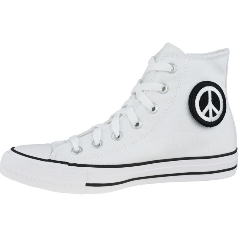 Chaussures Converse Chuck Taylor All Star Hi Peace W 167892C blanche 1