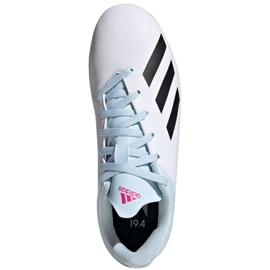 Chaussures de foot Adidas X 19.4 FxG Jr EF1616 multicolore blanche 1
