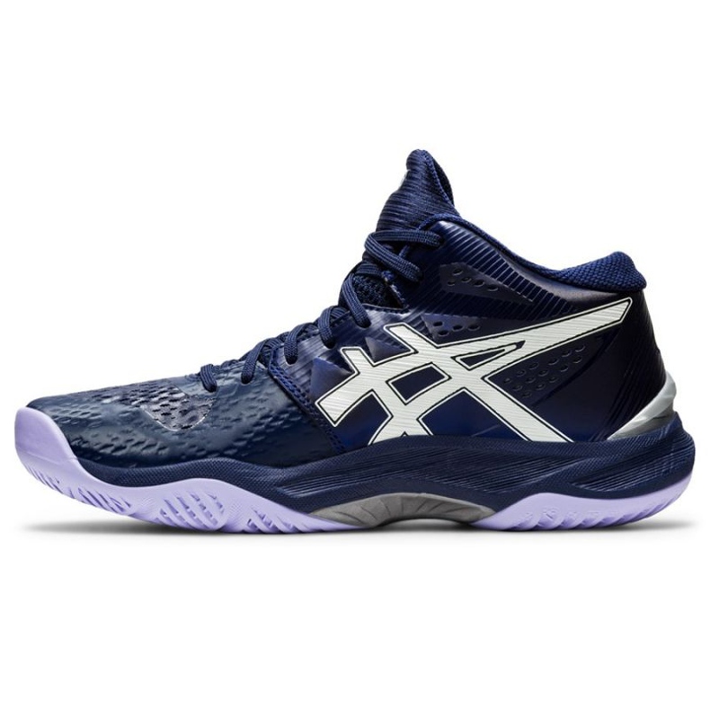 Chaussures de volley-ball Asics Sky Elite Ff Mt W 1052A023-400 graphite, bleu marine bleus et bleu marine 1