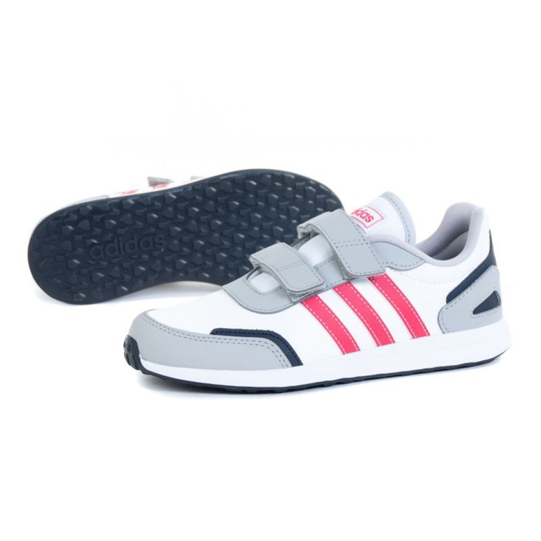 Chaussures Adidas Vs Swith 3 C FW9309 blanche orange 1