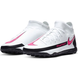 Chaussure de football Nike Phantom Gt Club Df Tf Jr CW6729-160 multicolore blanche 1