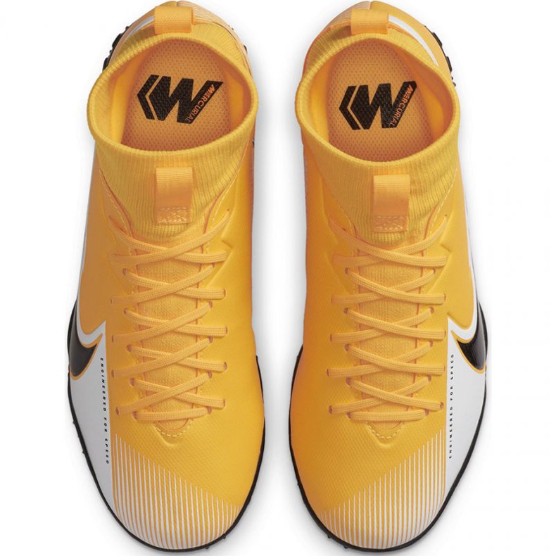 Chaussure de football Nike Mercurial Superfly 7 Academy Tf Jr AT8143 801 jaune jaunes 1