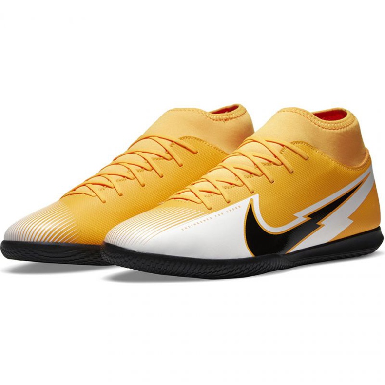 Nike Mercurial Superfly 7 Club Ic AT7979 801 chaussures de football jaune jaunes 1