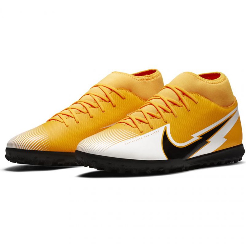 Nike Mercurial Superfly 7 Club Tf M AT7980 801 chaussures de football multicolore jaunes 1