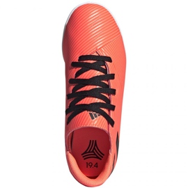 Chaussures de football Adidas Nemeziz 19.4 In Jr EH0506 multicolore oranges et rouges 1