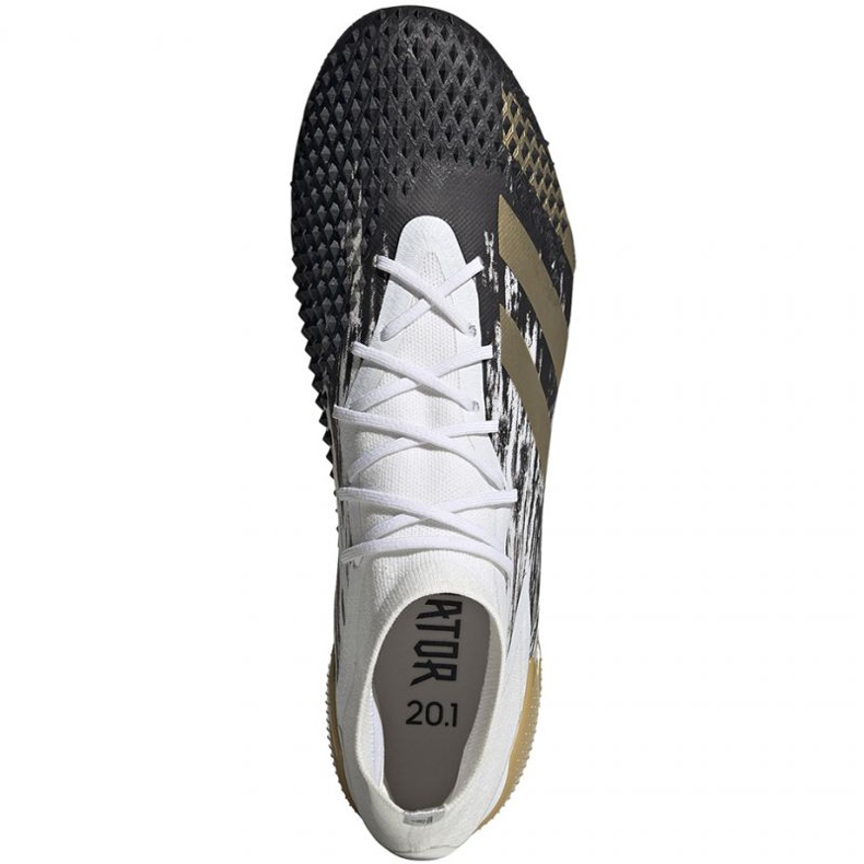 Chaussures de foot Adidas Predator Mutator 20.1 Sg M FW9183 or, blanc blanche 1