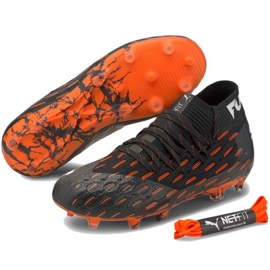 Chaussures de foot Puma Future 6.1 Netfit Fg Ag Jr 106200 01 multicolore le noir 2
