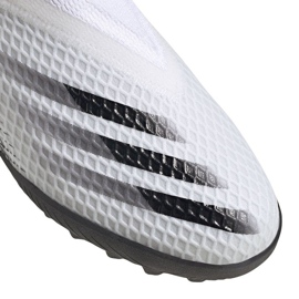 Chaussures de foot Adidas X Ghosted.3 Ll Tf Jr EG8150 gris/argent, blanc, gris/argent blanc 1