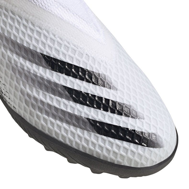 Chaussures de foot Adidas X Ghosted.3 Ll Tf Jr EG8150 gris/argent, blanc, gris/argent blanc 1