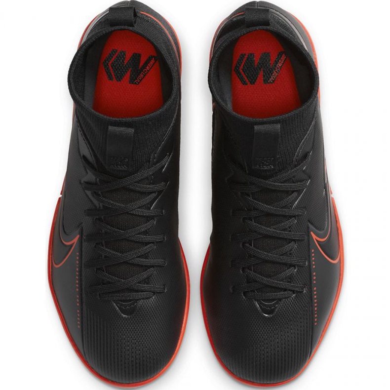 Nike Mercurial Superfly 7 Academy Ic Jr AT8135 060 chaussures de football gris le noir 1