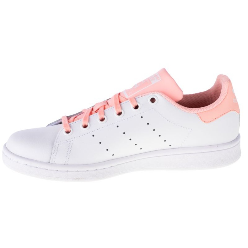 Chaussures Adidas Stan Smith Jr FW4491 blanche le noir 1