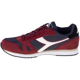 Chaussures Diadora Simple Run M 101-173745-01-C8913 blanc rouge bleu marine 1