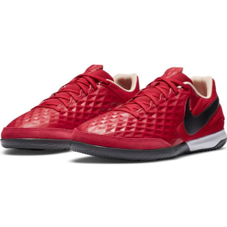 Nike Tiempo Legend 8 Academy Ic M AT6099 608 chaussures de football rouge oranges et rouges 1