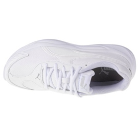Puma 90S Runner Sl Jr 372929 01 blanche bleu marin 2