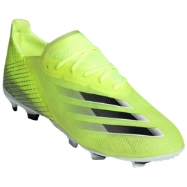 Chaussures de foot Adidas X Ghosted.1 Fg Jr FW6955 néon blanc, jaune-vert vert 4