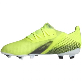 Chaussures de foot Adidas X Ghosted.1 Fg Jr FW6955 néon blanc, jaune-vert vert 6