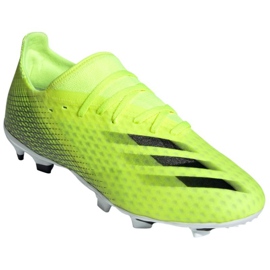 Chaussures de foot Adidas X Ghosted.3 Fg M FW6948 néon blanc, jaune-vert vert 4