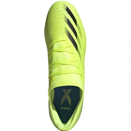 Chaussures de foot Adidas X Ghosted.3 Fg M FW6948 néon blanc, jaune-vert vert 5