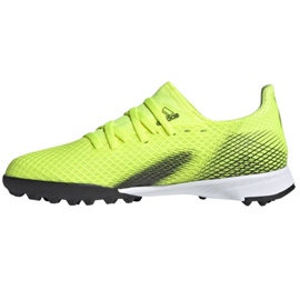 Chaussures de foot Adidas X Ghosted.3 Tf Jr FW6926 multicolore jaunes 1