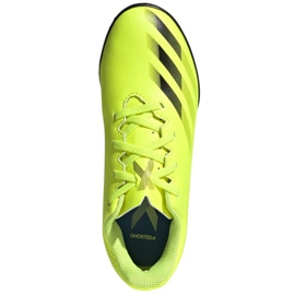 Chaussures de foot Adidas X Ghosted.4 Tf Jr FW6920 multicolore jaune 2