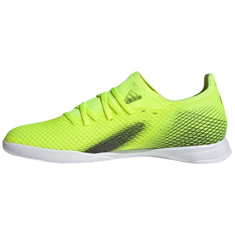 Chaussures de football Adidas X Ghosted.3 In M FW6937 blanc, jaune néon vert 1