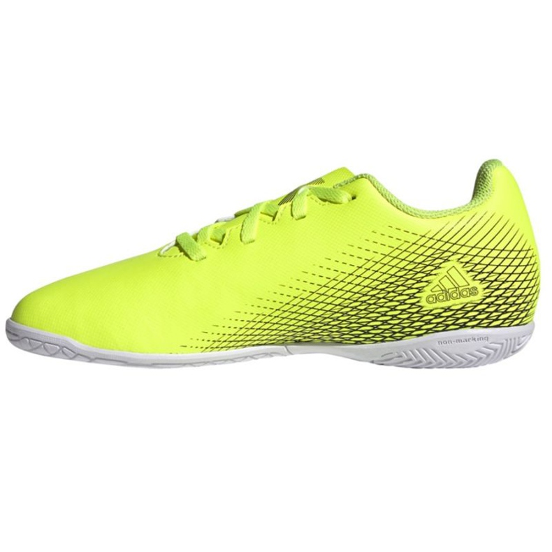 Chaussures de foot Adidas X Ghosted.4 In Jr FW6923 néon vert et jaune vert 1