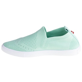 Chaussures Big Star W FF274A604 blanche vert 1