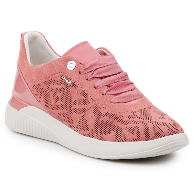 Chaussures Geox D Theragon C-Suede W D828SC-00022-C7008 rose 1