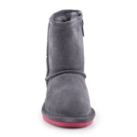 BearPaw Emma Toddler Zipper Jr 608TZ-903 Charcoal Pomberry chaussures d'hiver gris 2
