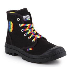 Chaussures Palladium Pampa Pride Noir / Arc-en-ciel W 76521-054-M le noir 1