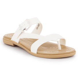 Crocs Tulum Toe Post Sandale W 206108-1CQ blanc 1