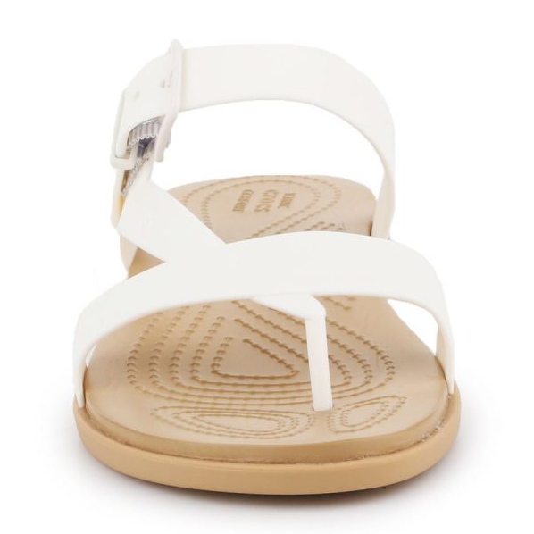 Crocs Tulum Toe Post Sandale W 206108-1CQ blanche 2 Crocs Tulum Toe Post Sandale W 206108-1CQ blanche 2